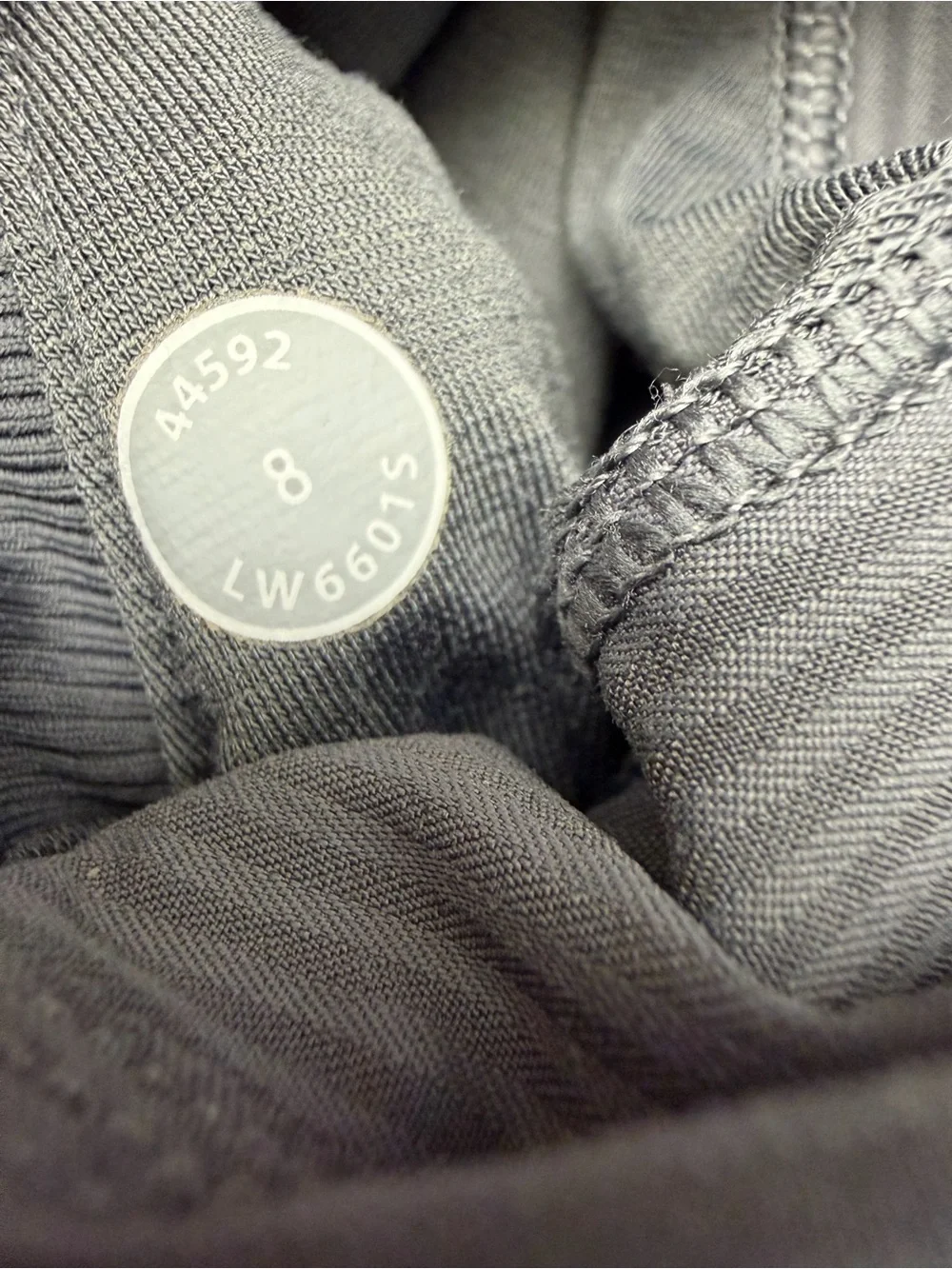 lululemon athletica women’s Light Gray Pinstripe Cropped Pants - Size:8‎
